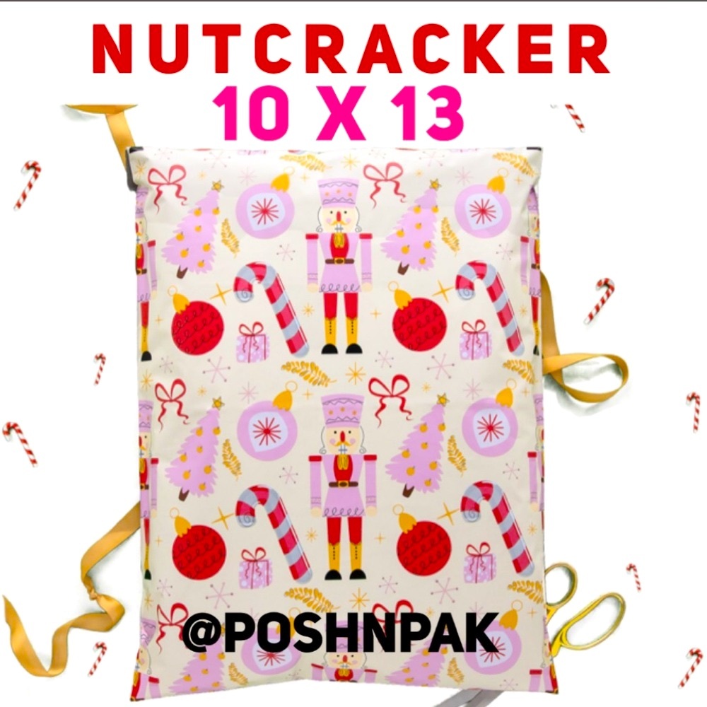 4 SETS LEFT🛍️20 Pink Nutcracker Poly Mailers 10 x 13 inch